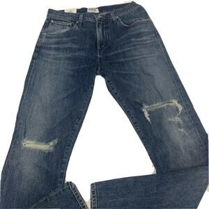 Agolde Mens Sz 31 blade skinny jeans Sonic Destruc
